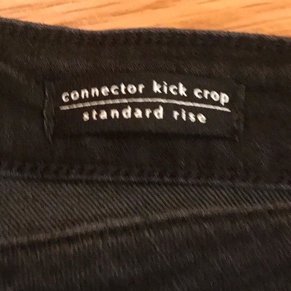 Sanctuary denim connector kick crop jeans 24W black - Picture 8 of 12